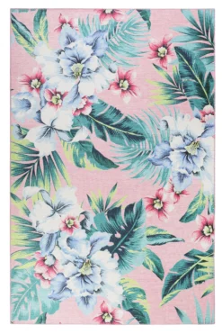 Accessorize Teppich 160x230 Pink Blumenmuster