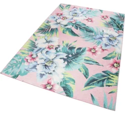 Accessorize Teppich 190x290 Pink Blumenmuster