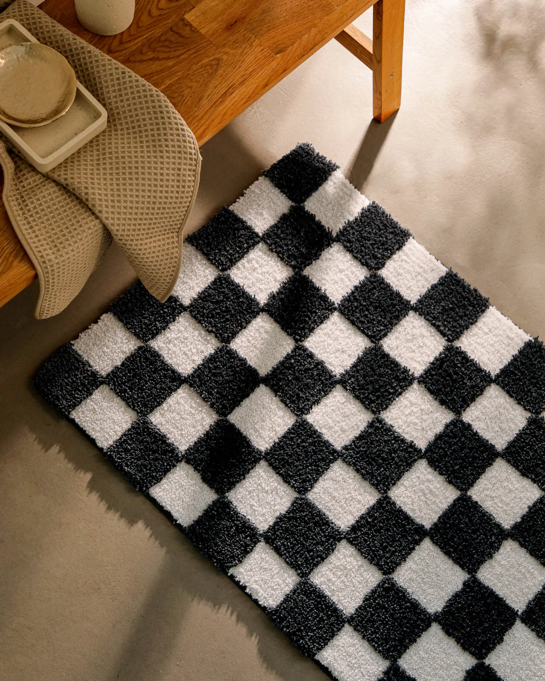 Badteppich Anthrazit Grau "Bobbi" WECONhome