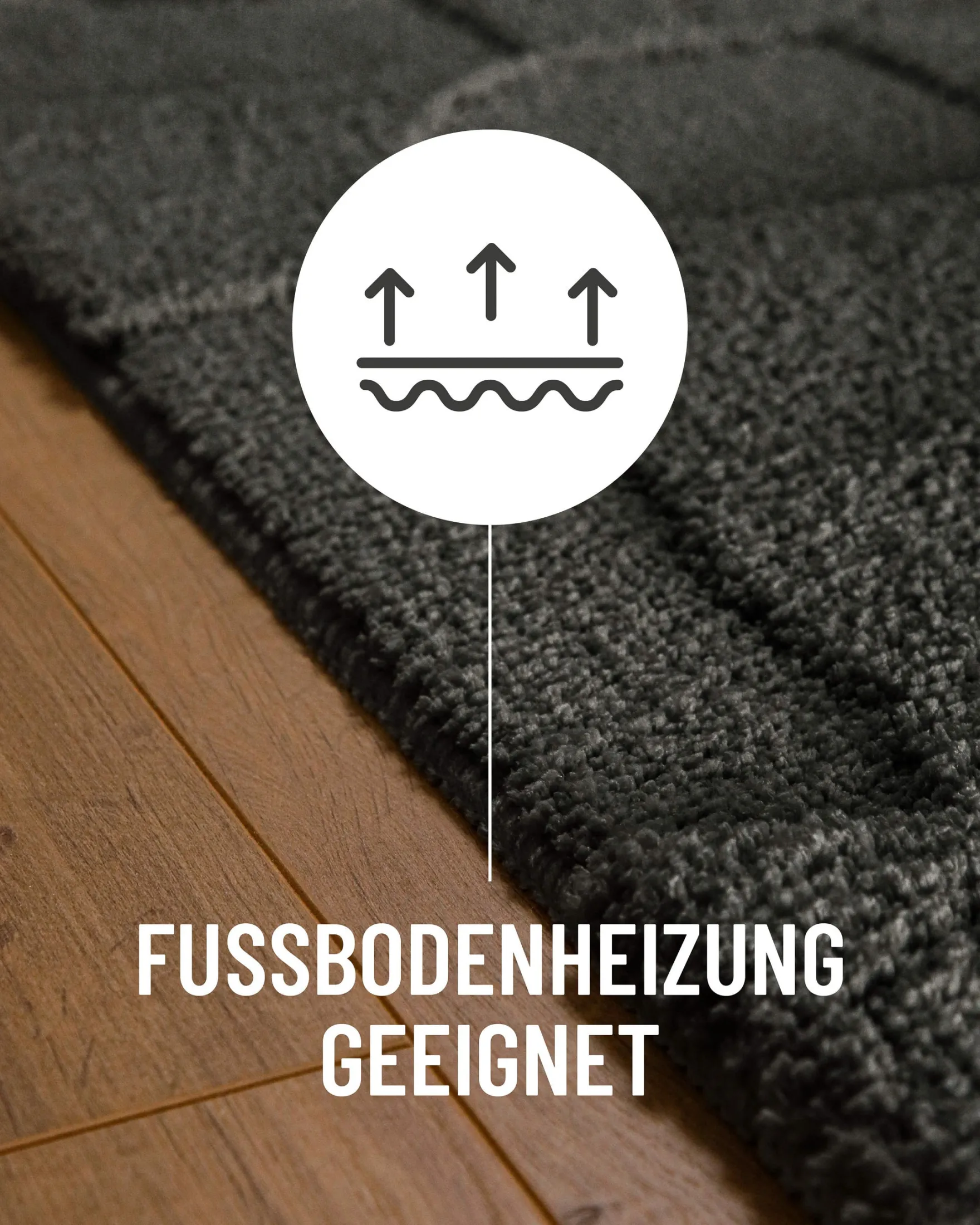 Badteppich Anthrazit Grau "Davie" WECONhome