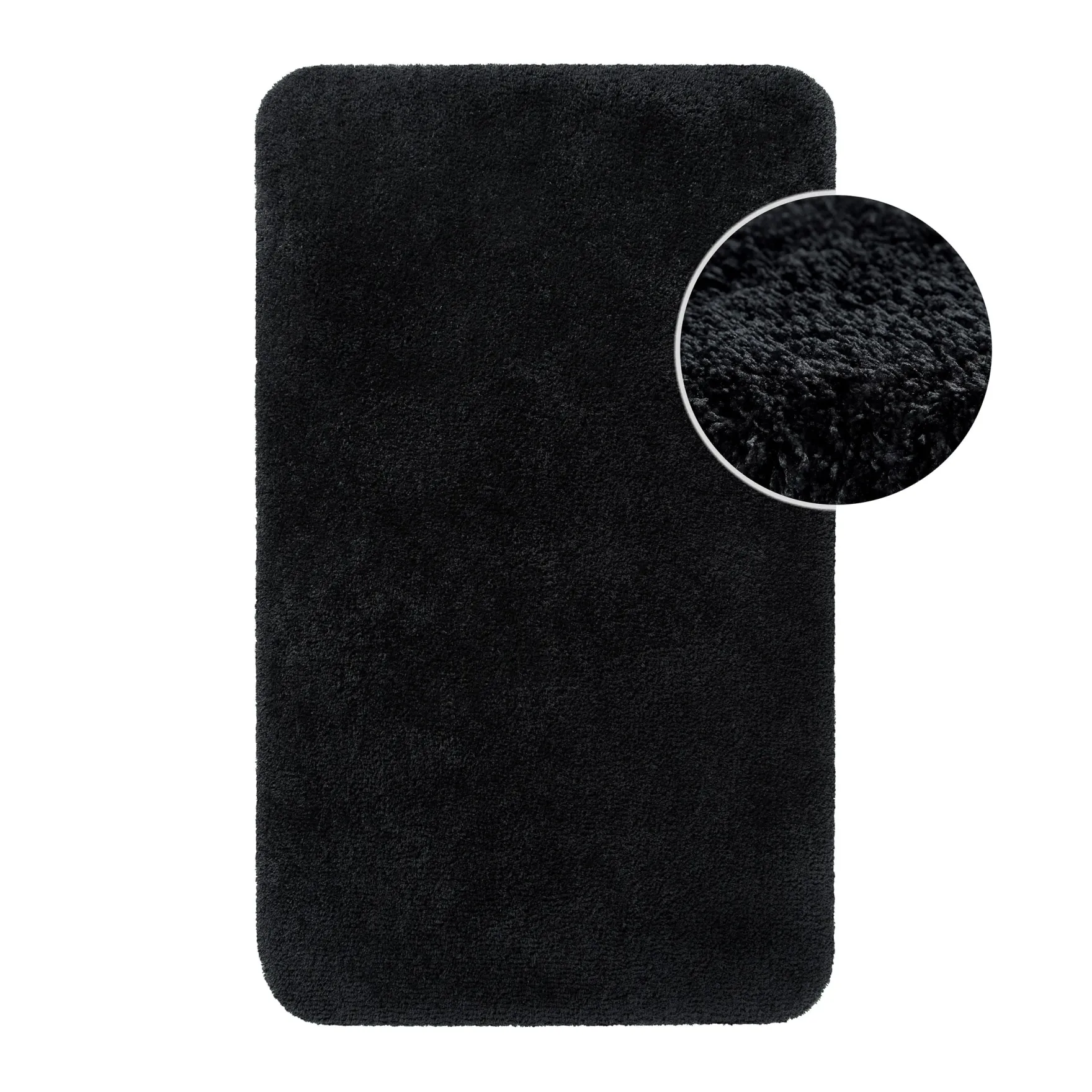 Badteppich Anthrazit Schwarz "Porto Azzurro" Homie Living