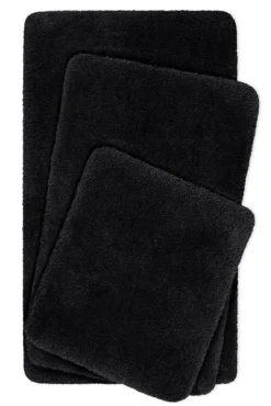 Badteppich Anthrazit Schwarz