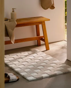 Badteppich Beige