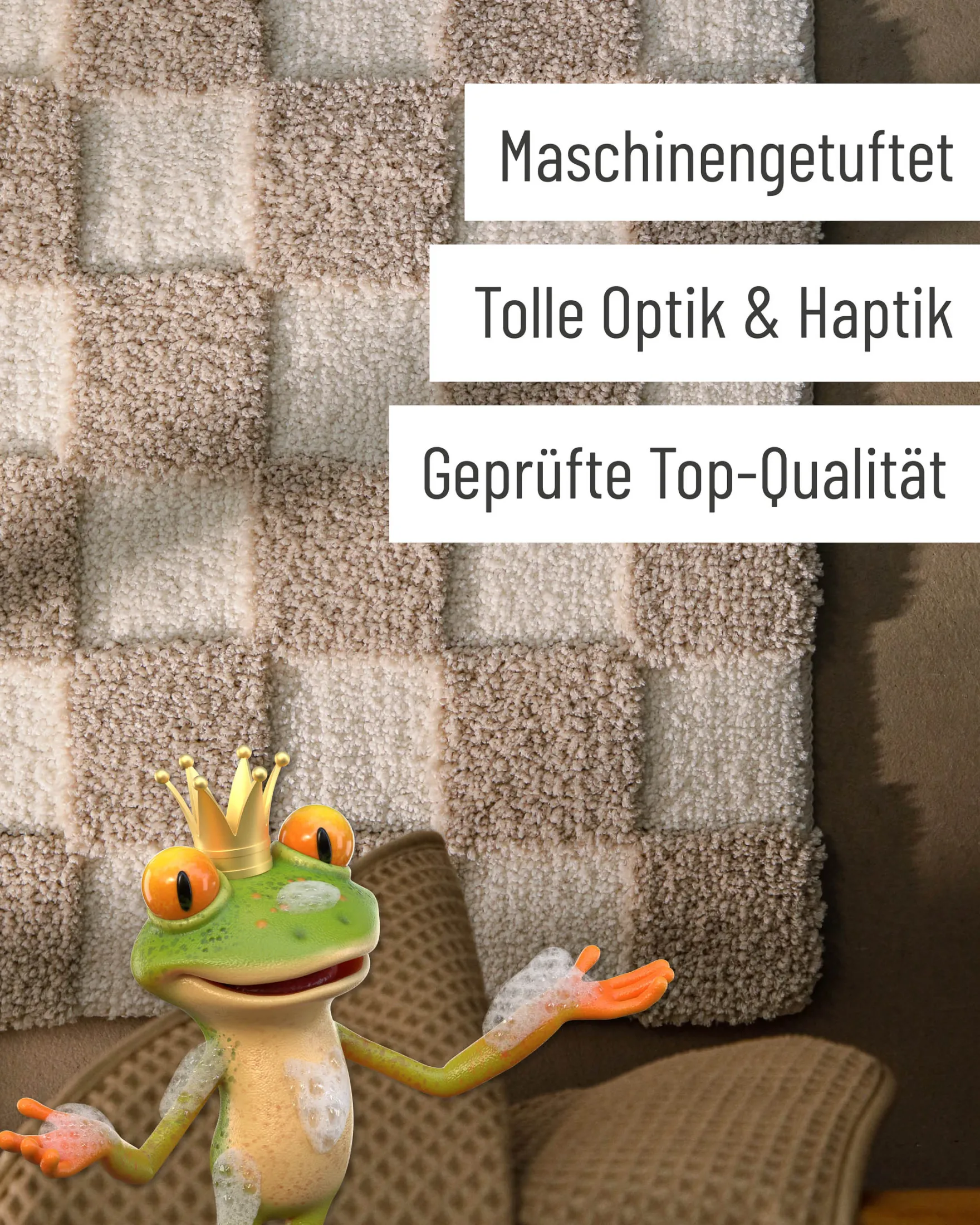 Badteppich Beige "Bobbi" WECONhome