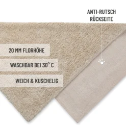 Badteppich Beige