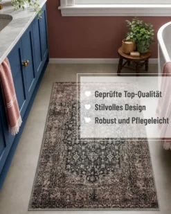 Badteppich Beige Grau