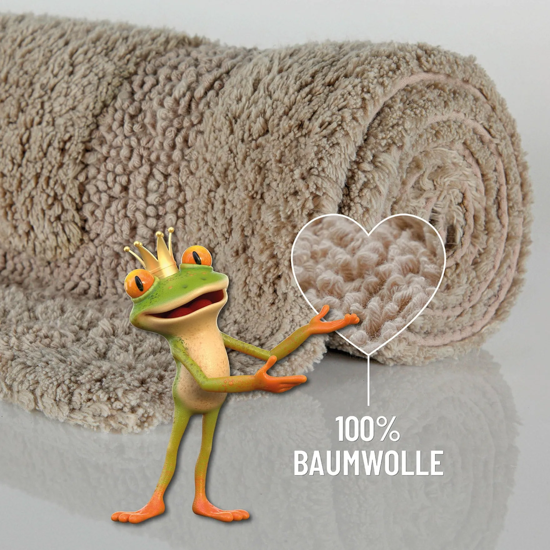 Badteppich Beige "Knut" WECONhome Basics