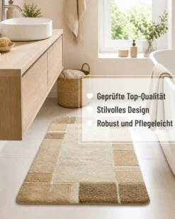 Badteppich Beige Multi