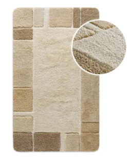 Badteppich Beige Multi