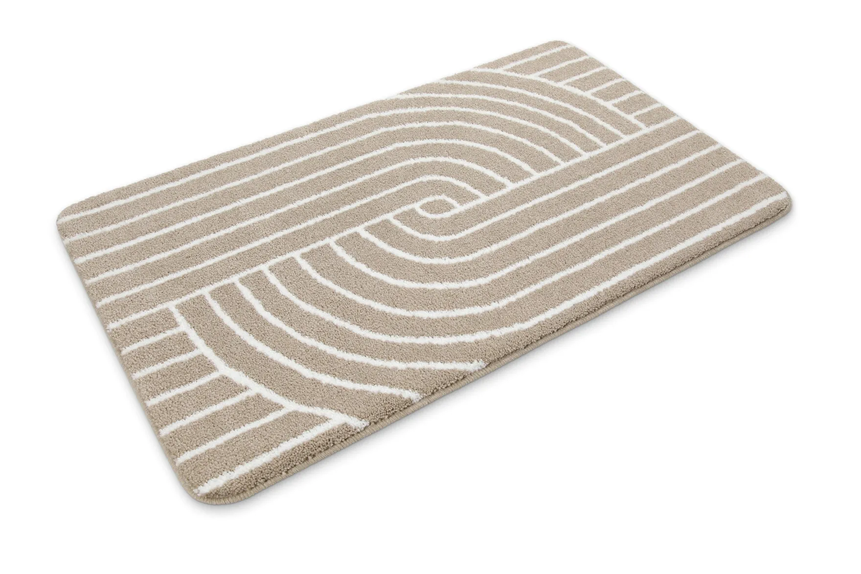 Badteppich Beige Weiß "Hilda" WECONhome Basics