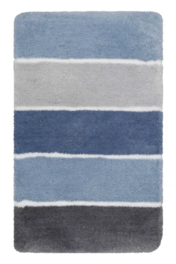 Badteppich Blau Grau
