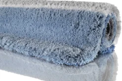 Badteppich Blau Grau