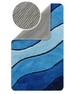 Badteppich Blau Multi "Monte Cavo" Homie Living