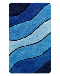 Badteppich Blau Multi