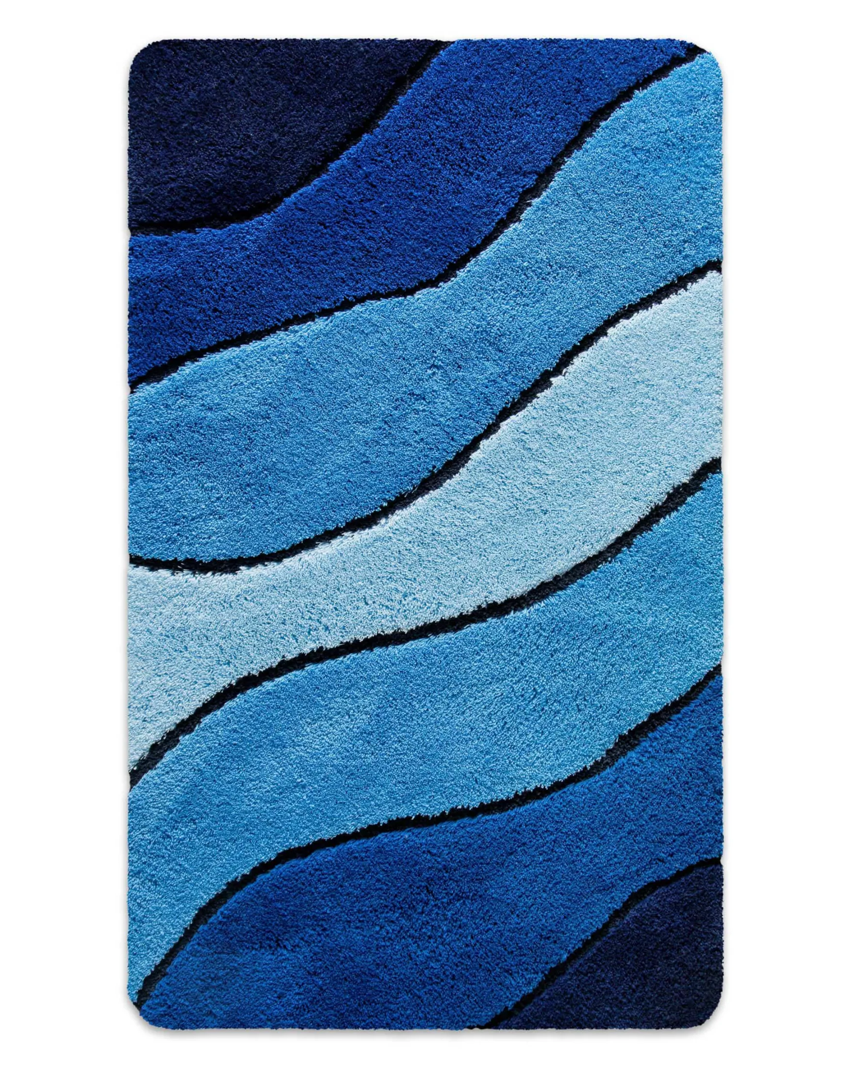 Badteppich Blau Multi "Monte Cavo" Homie Living