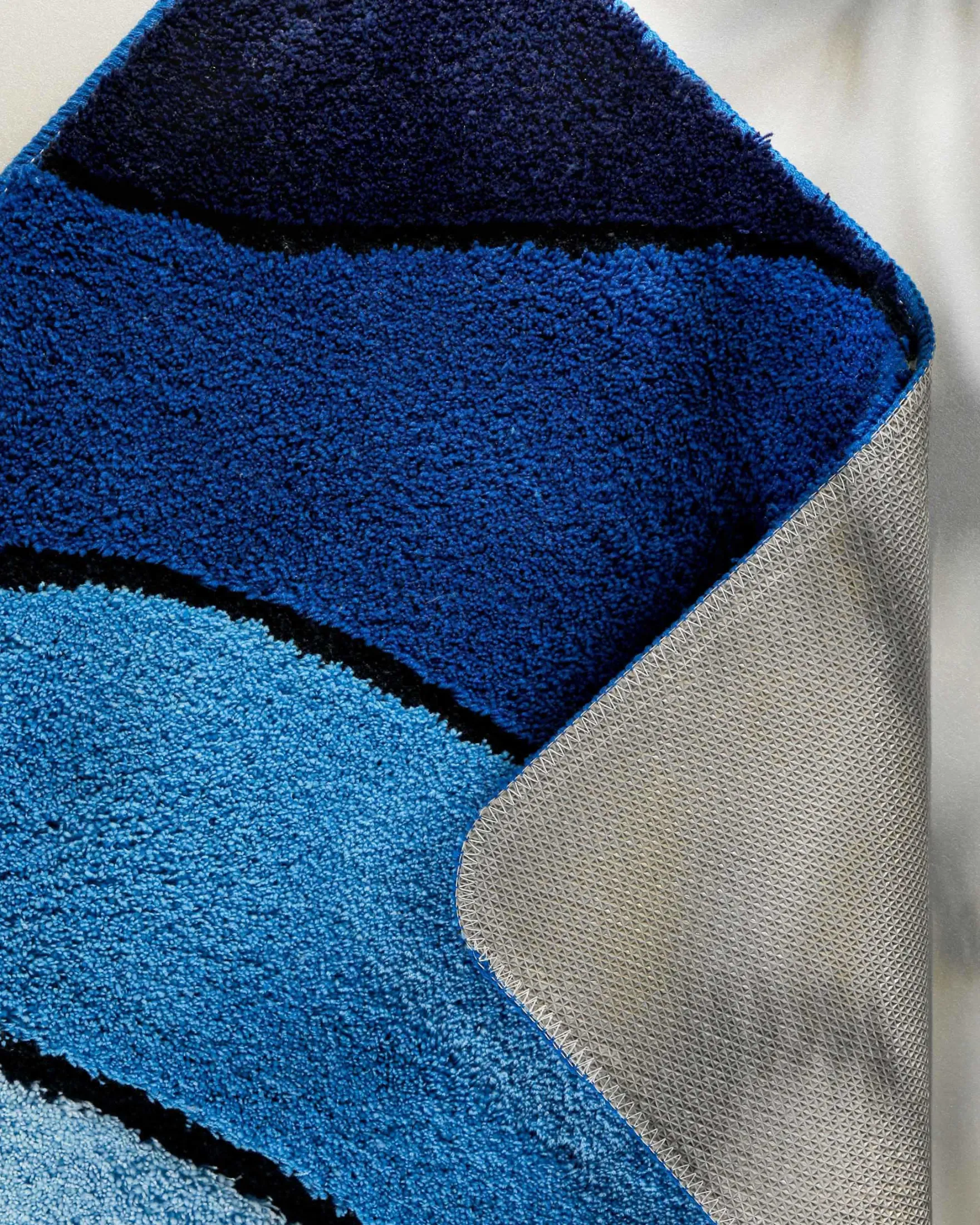 Badteppich Blau Multi "Monte Cavo" Homie Living