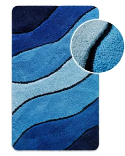 Badteppich Blau Multi