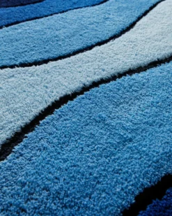 Badteppich Blau Multi