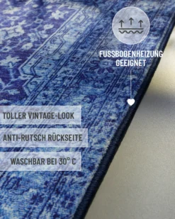 Badteppich Blau Multi