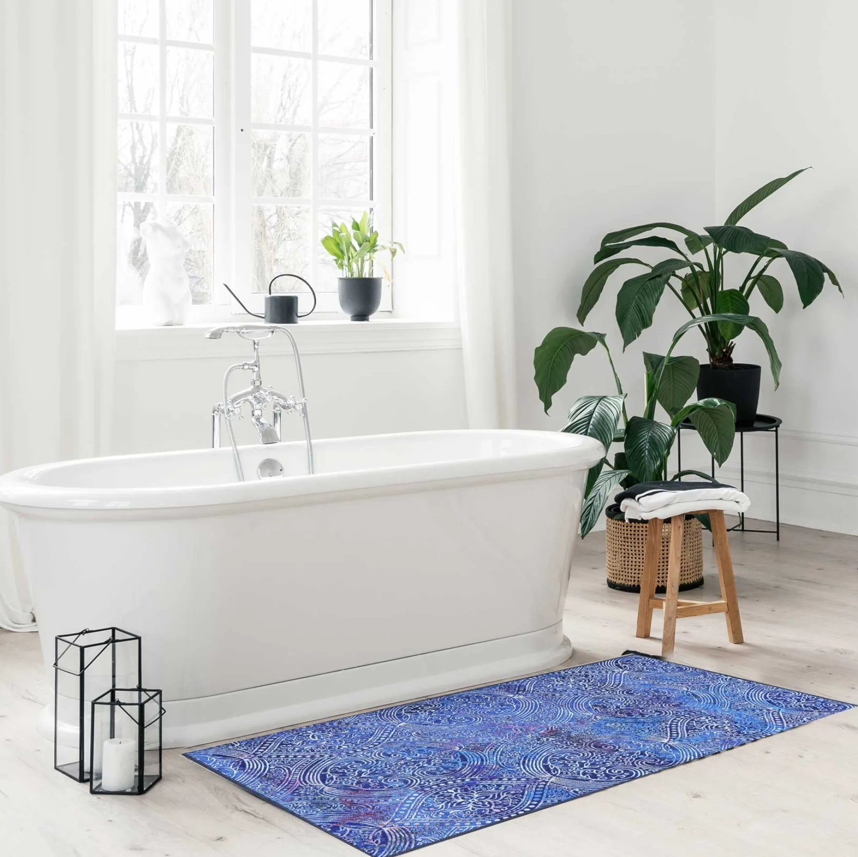 Badteppich Blau Vintage "Louis" WECONhome