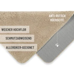 Badteppich Cappuccino Beige