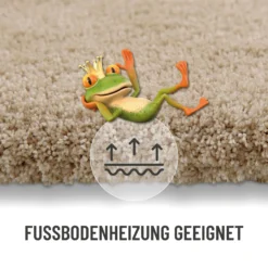 Badteppich Cappuccino Beige