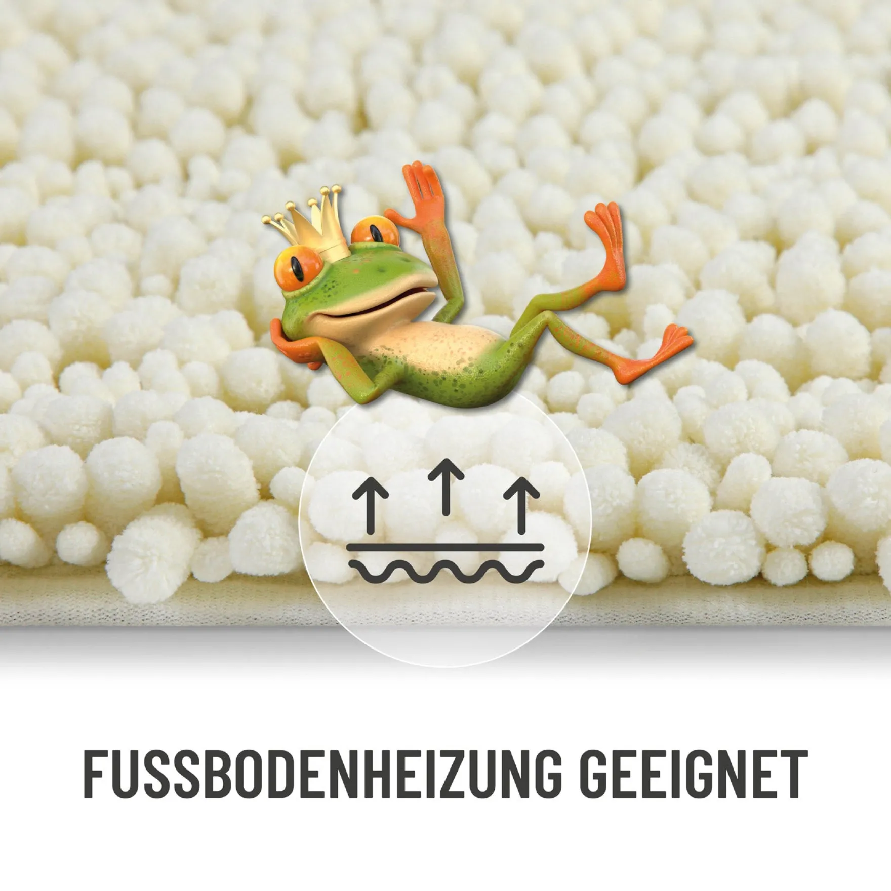 Badteppich Creme Beige "Benno" WECONhome Basics