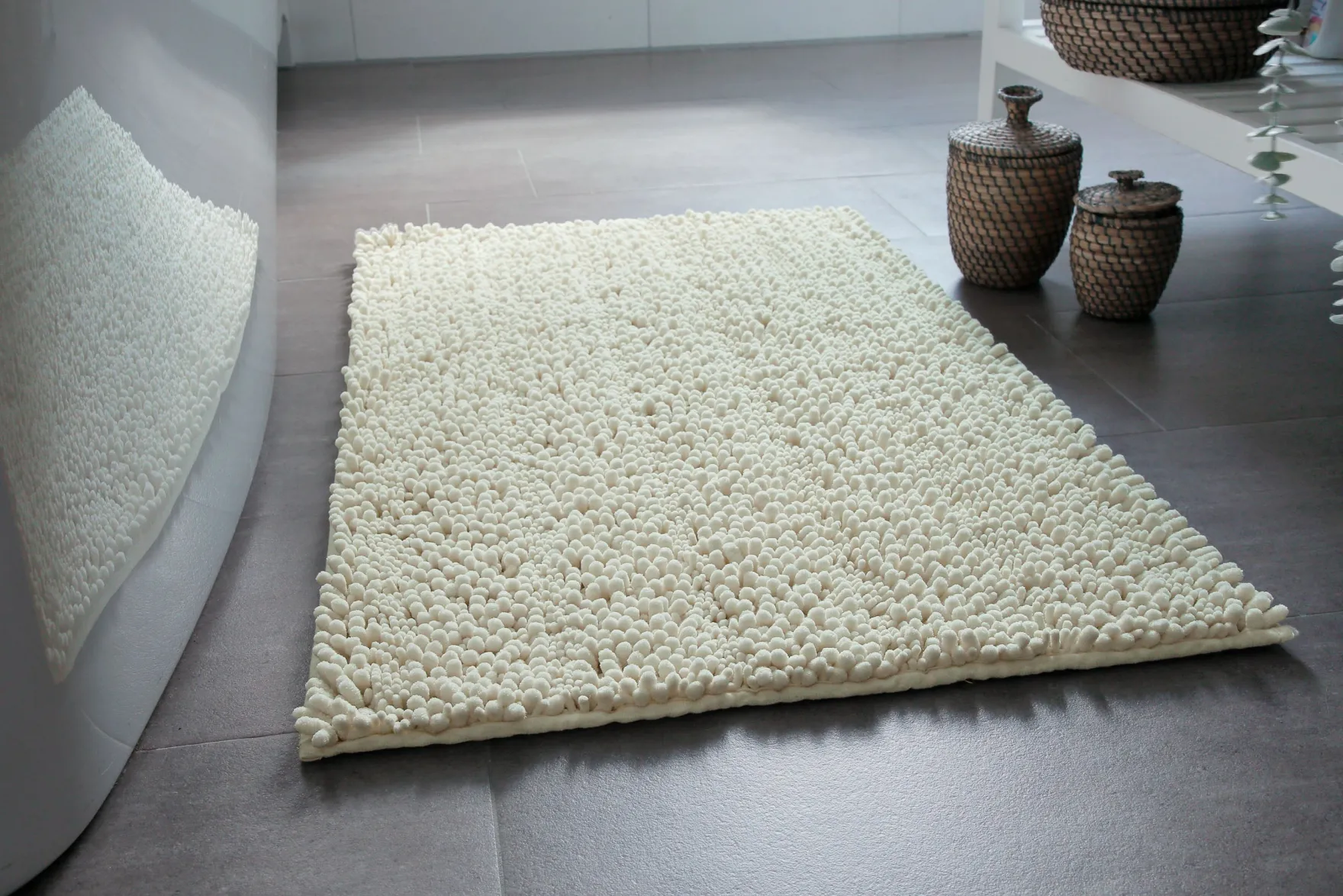 Badteppich Creme Beige "Benno" WECONhome Basics