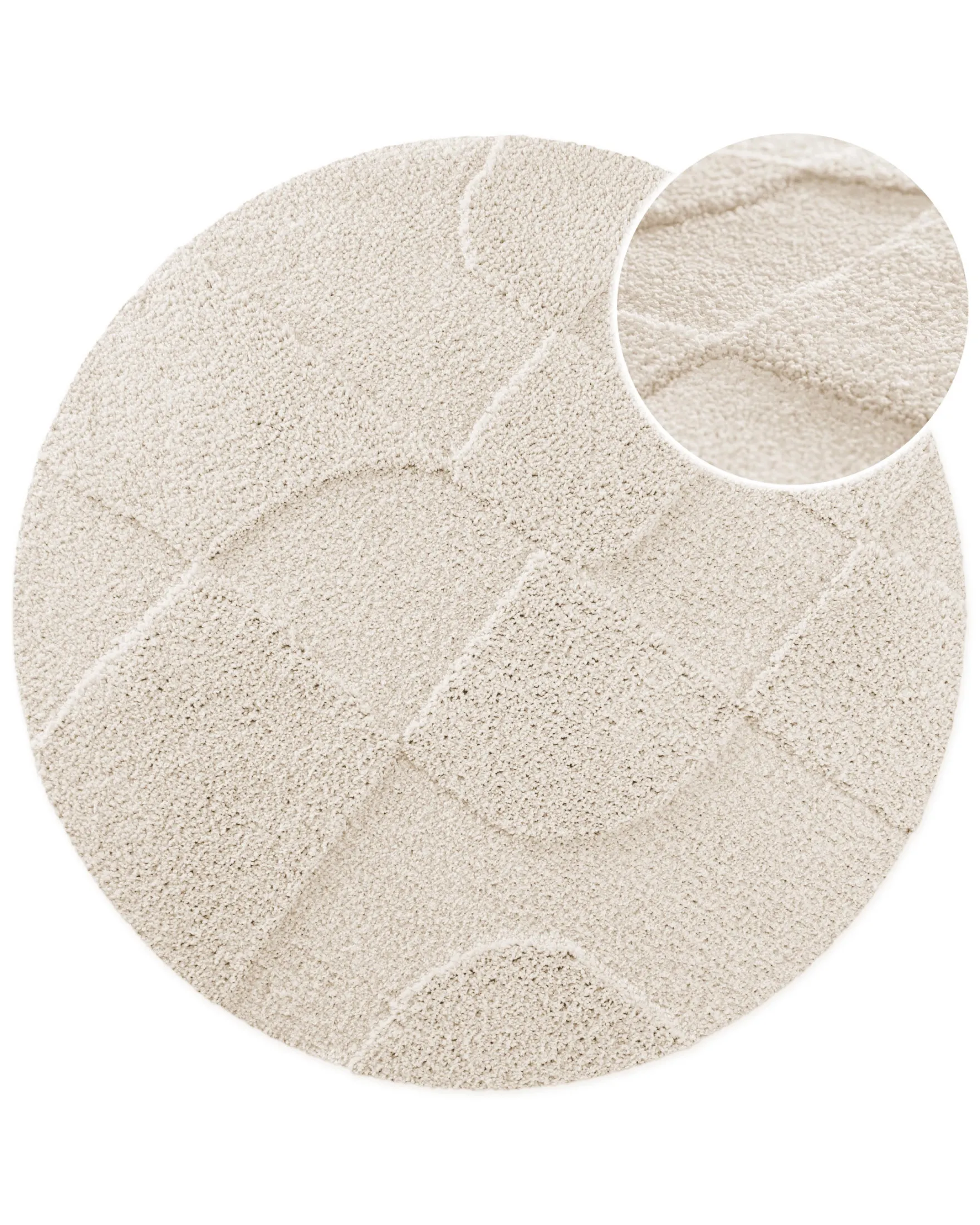 Badteppich Creme Weiß "Davie" WECONhome