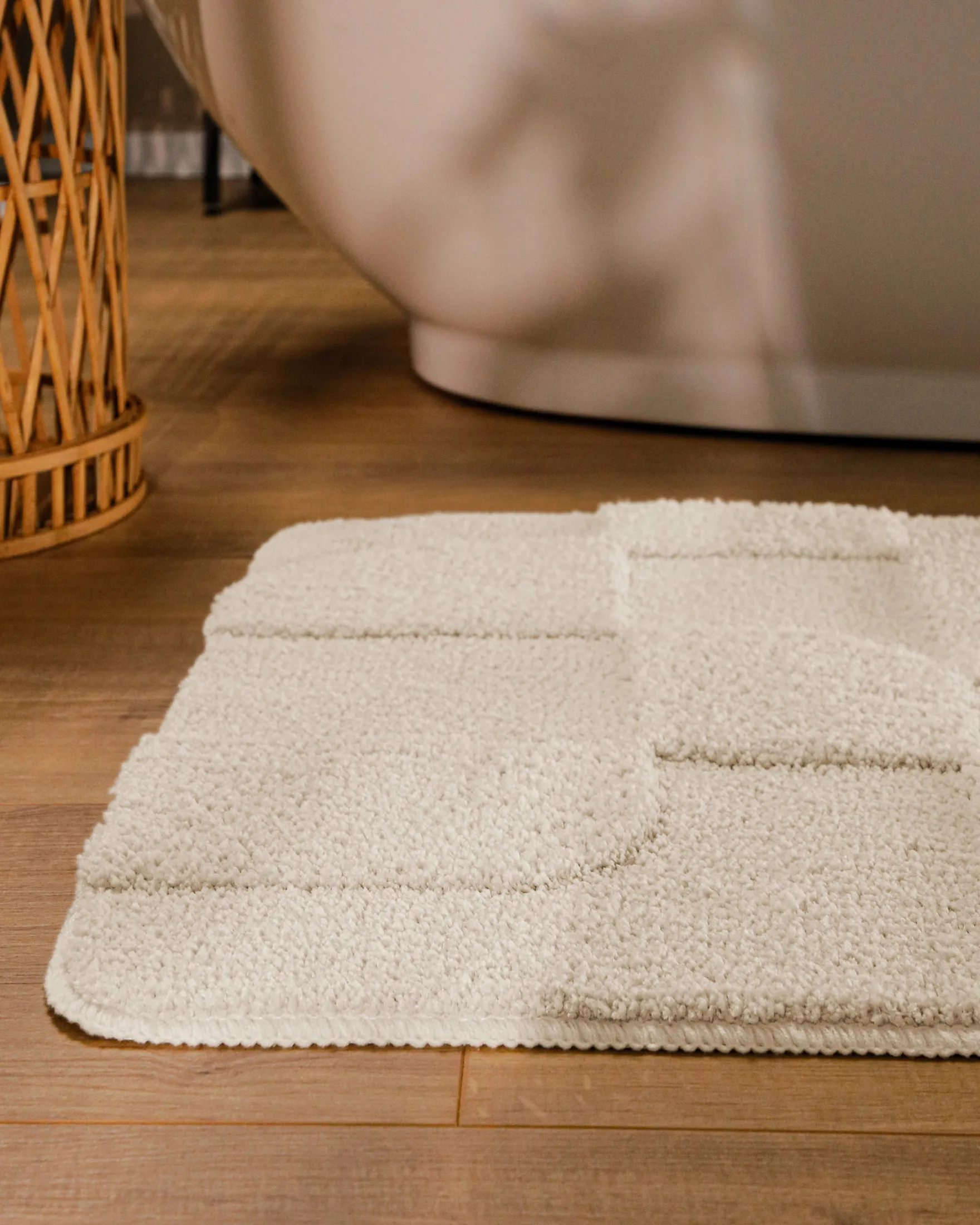 Badteppich Creme Weiß "Davie" WECONhome