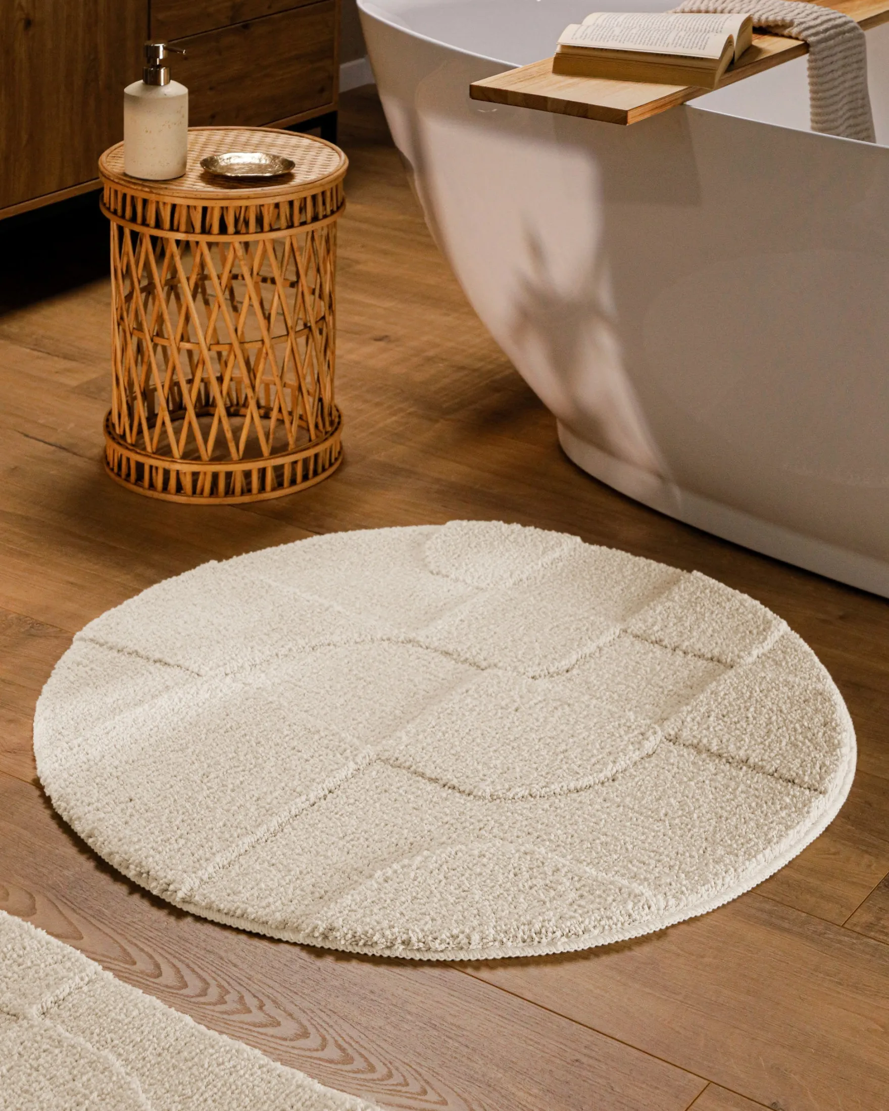 Badteppich Creme Weiß "Davie" WECONhome
