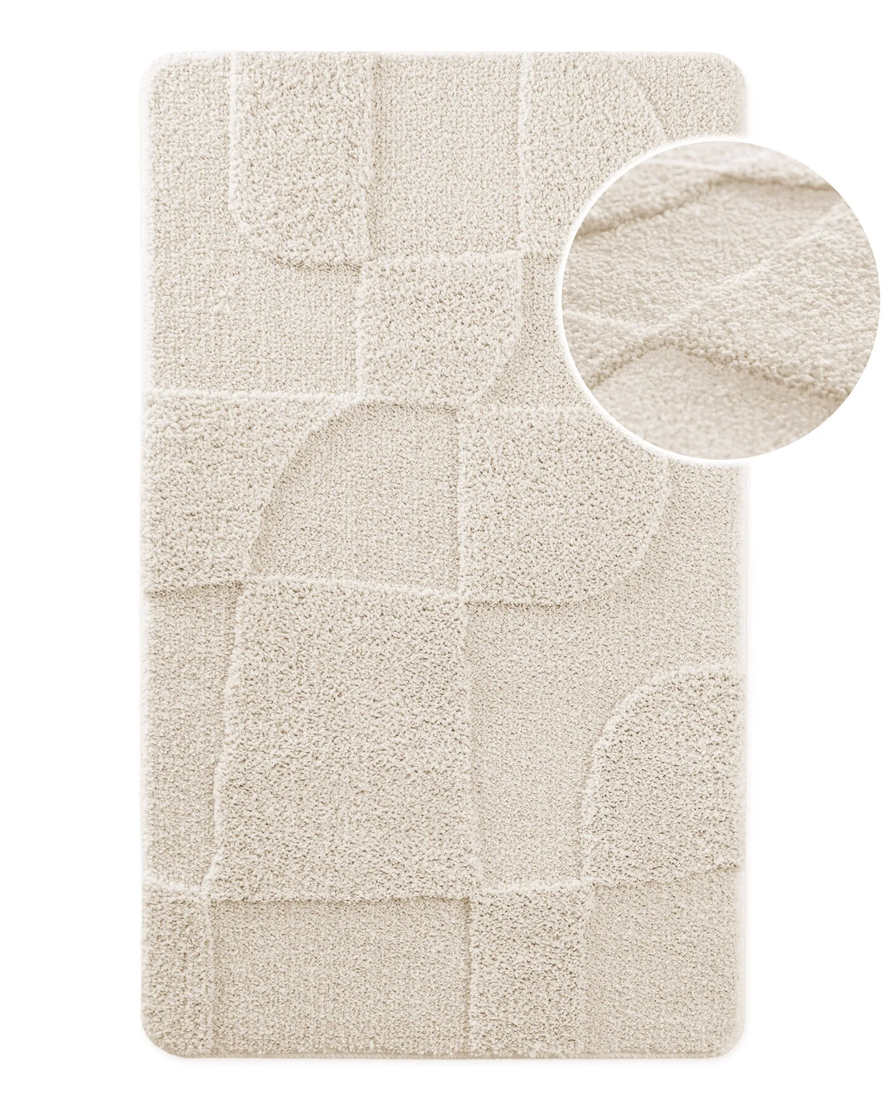 Badteppich Creme Weiß "Davie" WECONhome