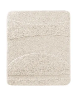 Badteppich Creme Weiß
