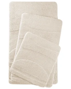 Badteppich Creme Weiß