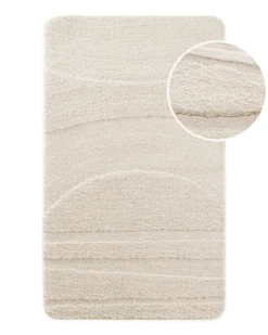 Badteppich Creme Weiß