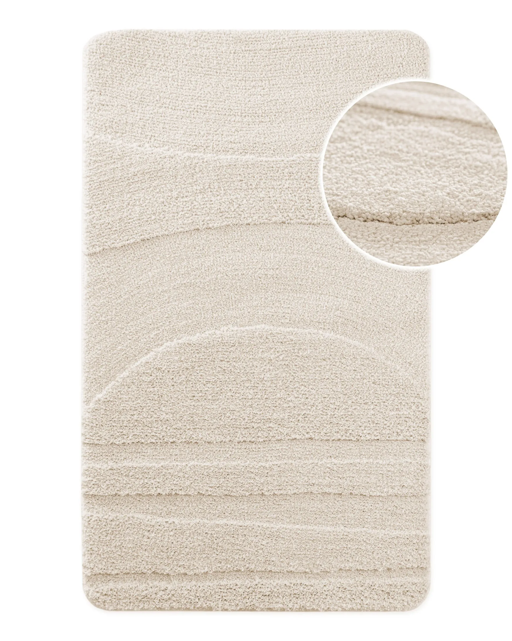 Badteppich Creme Weiß "Marc" WECONhome