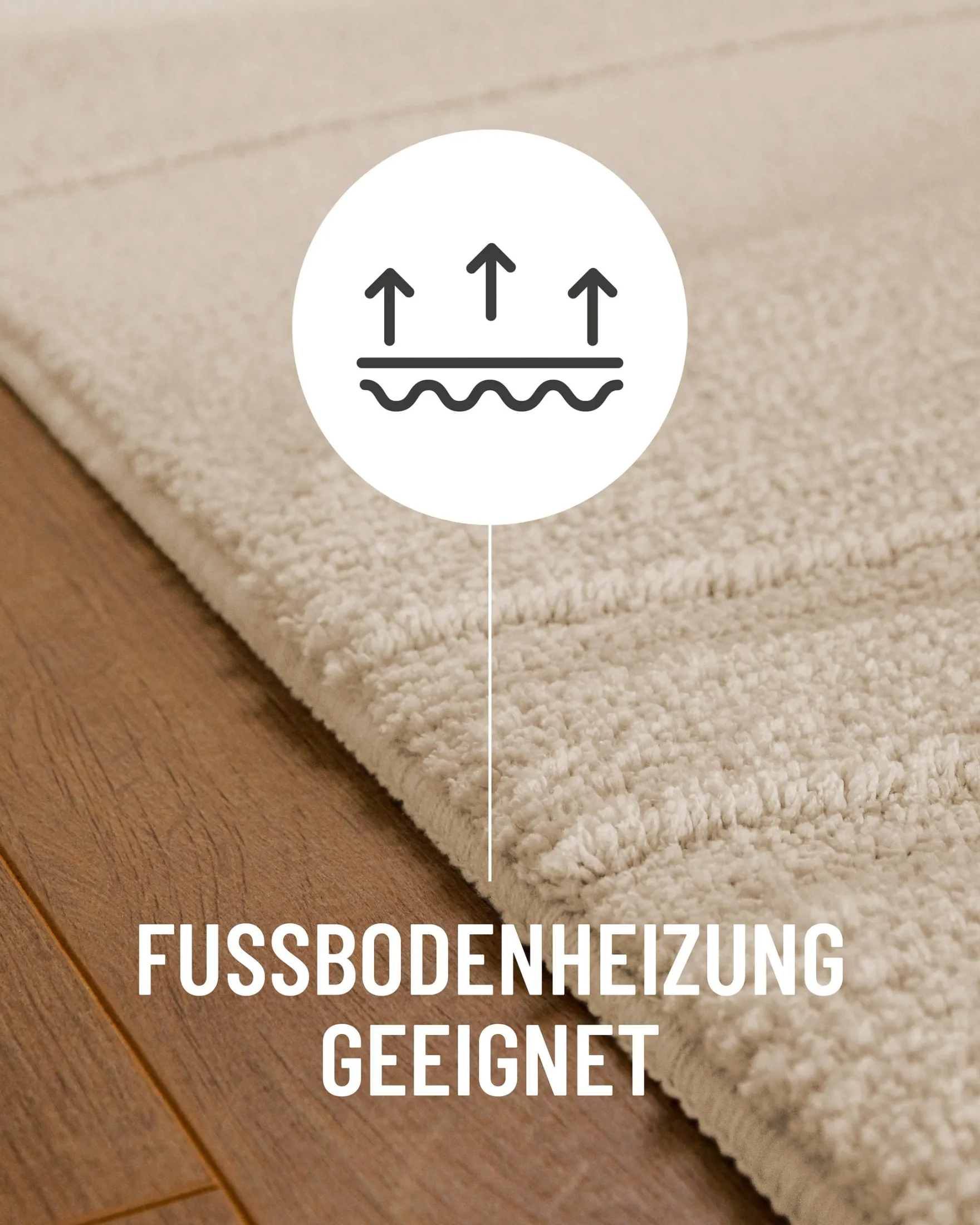 Badteppich Creme Weiß "Marc" WECONhome