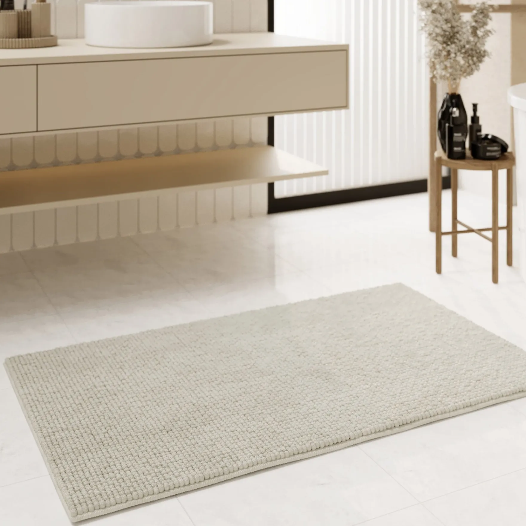 Badteppich Elfenbein "Balu" WECONhome Basics