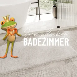 Badteppich Elfenbein