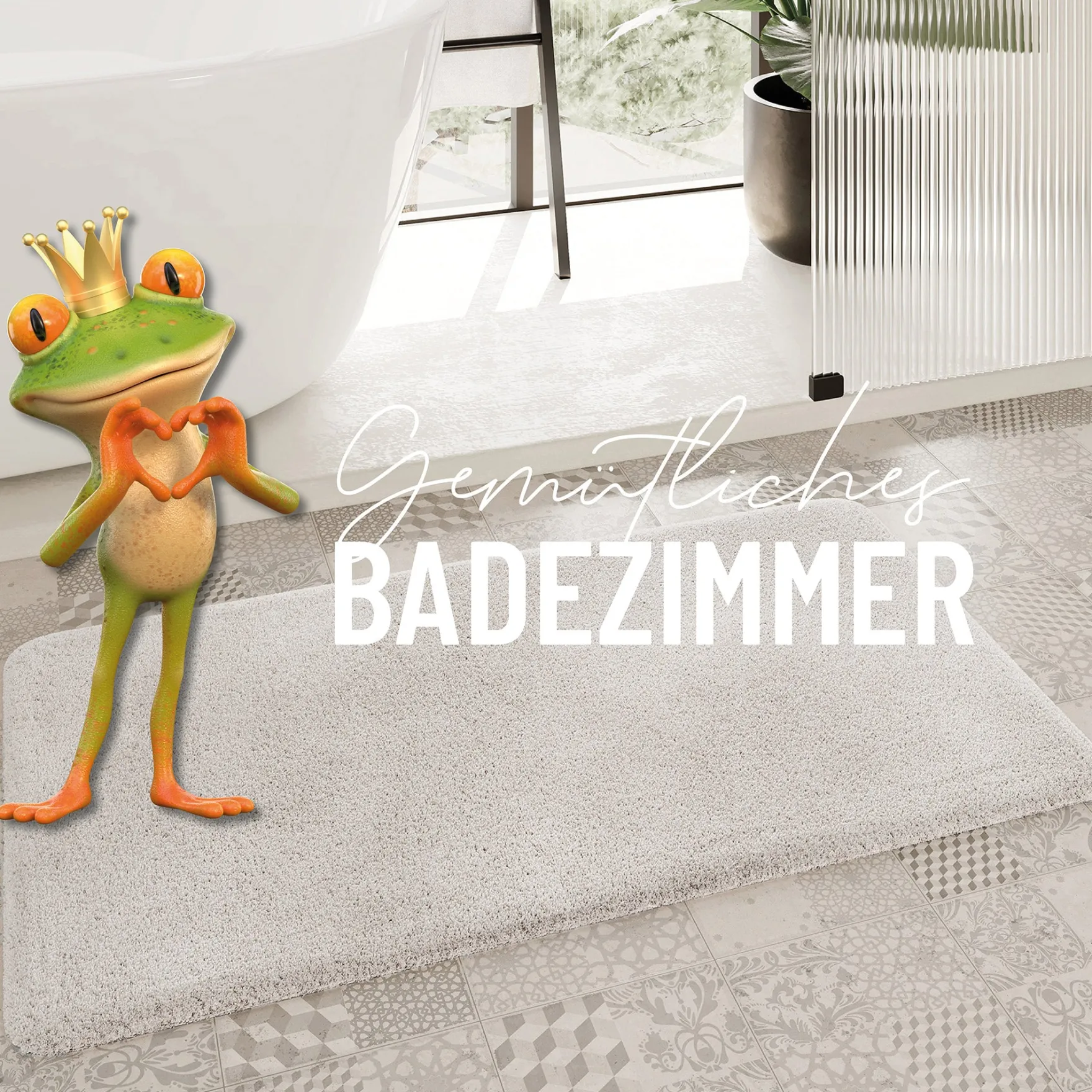 Badteppich Elfenbein "Porto Azzurro" Homie Living