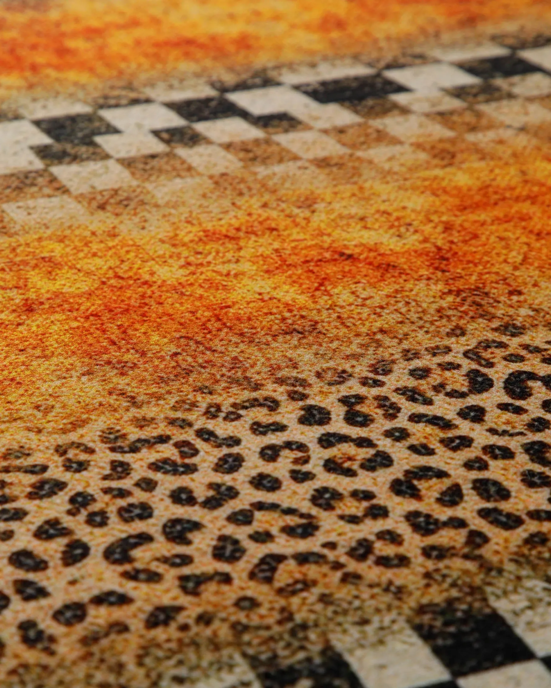 Badteppich Gelb Orange Animal Print mit Zebra-Design "Jungle Stripes" WECONhome