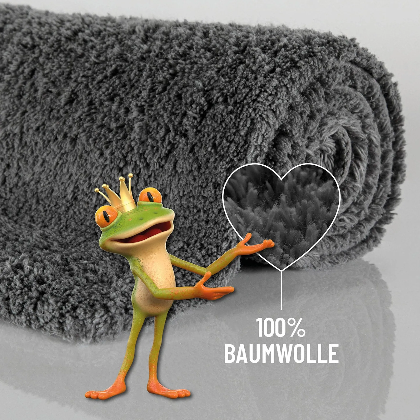 Badteppich Granit Grau "Erik" WECONhome Basics