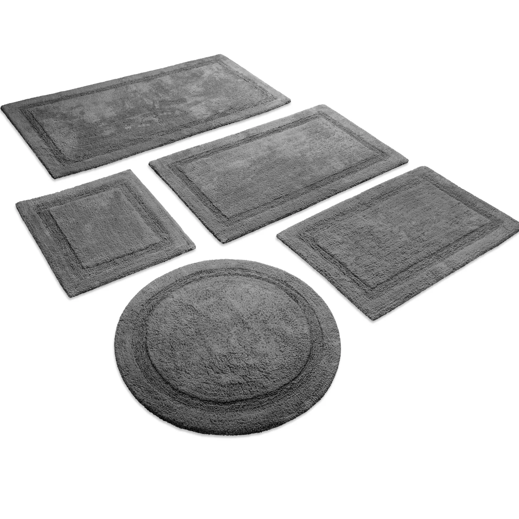 Badteppich Granit Grau "Knut" WECONhome Basics
