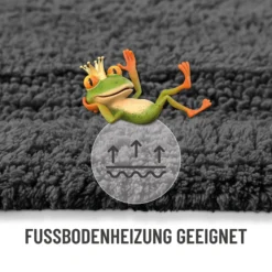 Badteppich Granit Grau