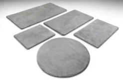 Badteppich Grau