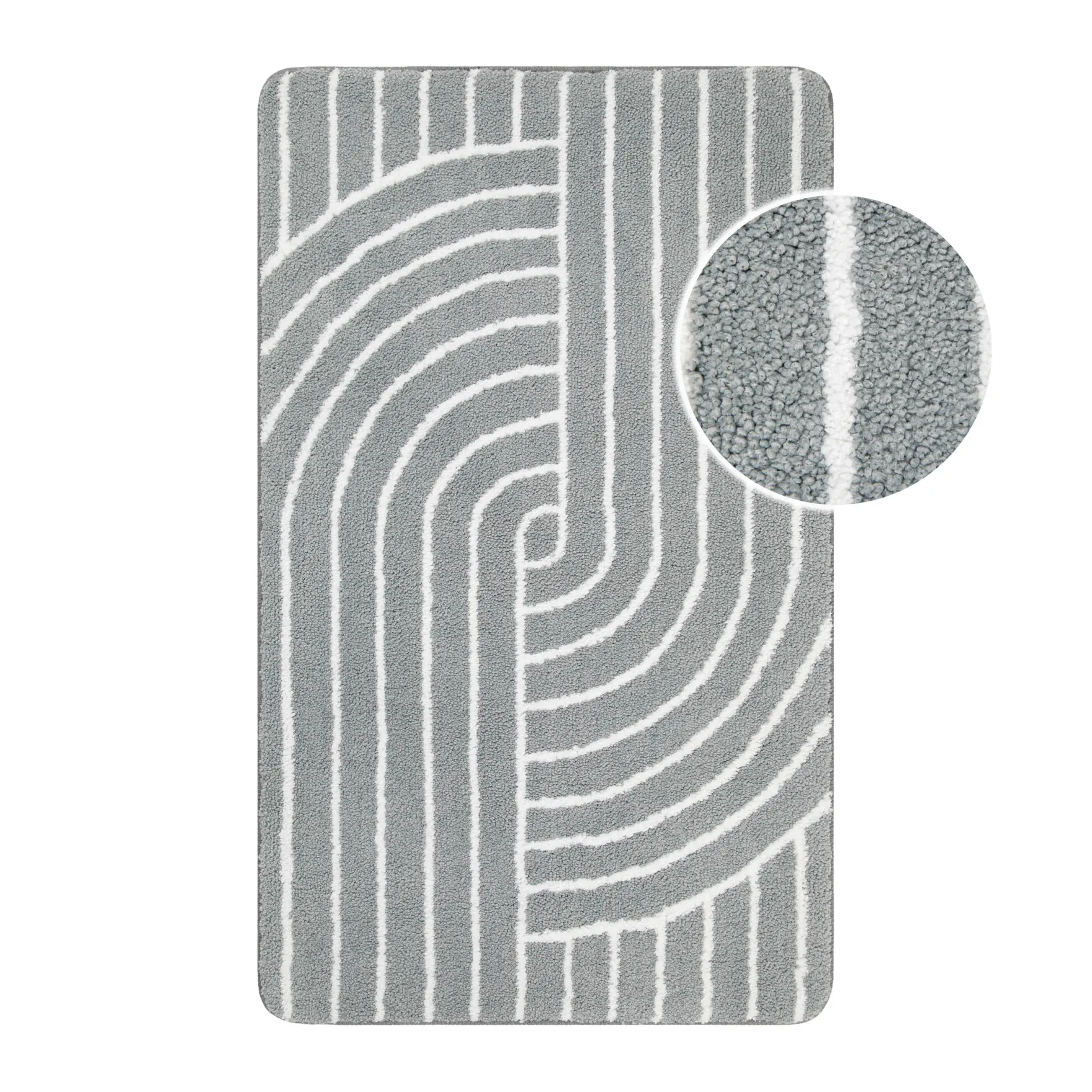 Badteppich Grau "Hilda" WECONhome Basics