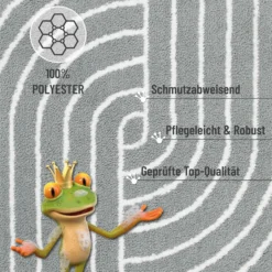 Badteppich Grau