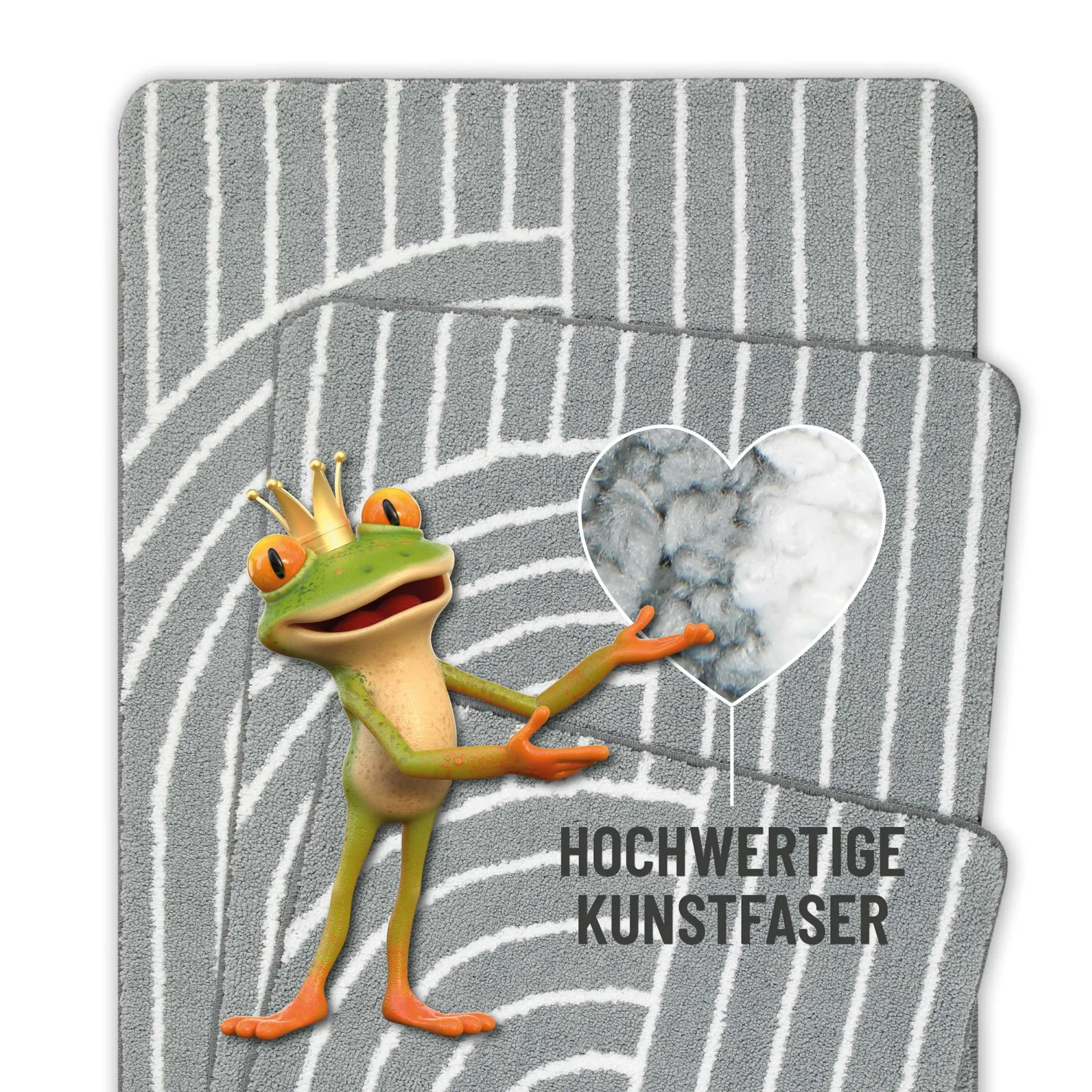 Badteppich Grau "Hilda" WECONhome Basics