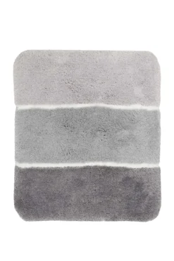 Badteppich Grau Silber