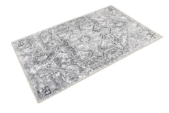Badteppich Grau Vintage